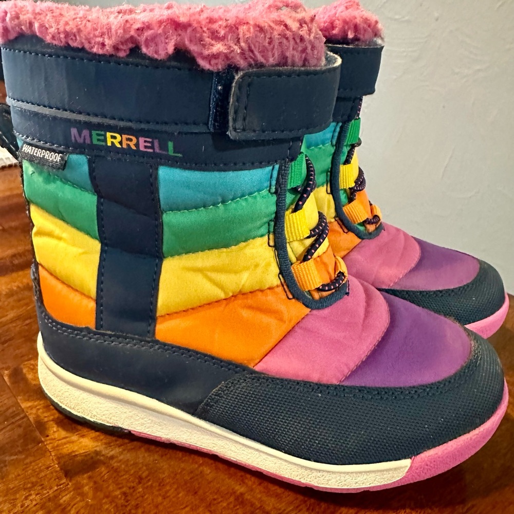 Merrell Kids Unisex-Alpine Puffer Jr WTRPF Snow Boot, Size 10.